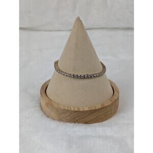 7" Gold Vermeil Sterling Silver CZ Tennis Bracelet Prong Set R CZ 925 China